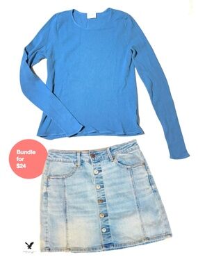 American Eagle denim skirt | 6